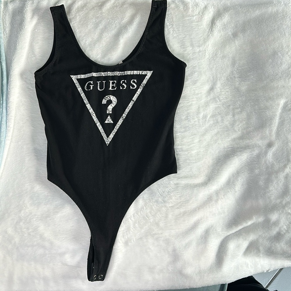 Blank guess logo tank bodysuit